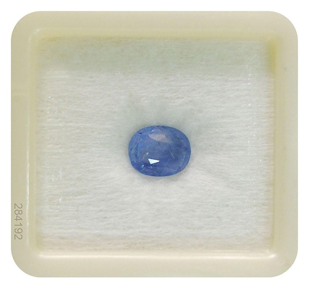 Blue Sapphire Gemstone Certified Neelam Loose Natural Certified Precious Stone 3.25 Ratti