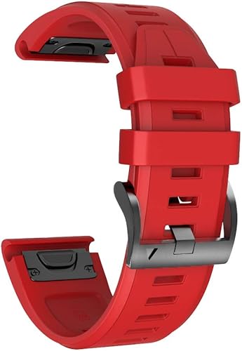 Miniatura 8 de ANCOOL Compatible con Garmin Fenix 5X Plus Band 1.024 in Correa de silicona de fácil ajuste para Fenix 7XFenix 6X ProFenix 6XD2 Delta PXTactix