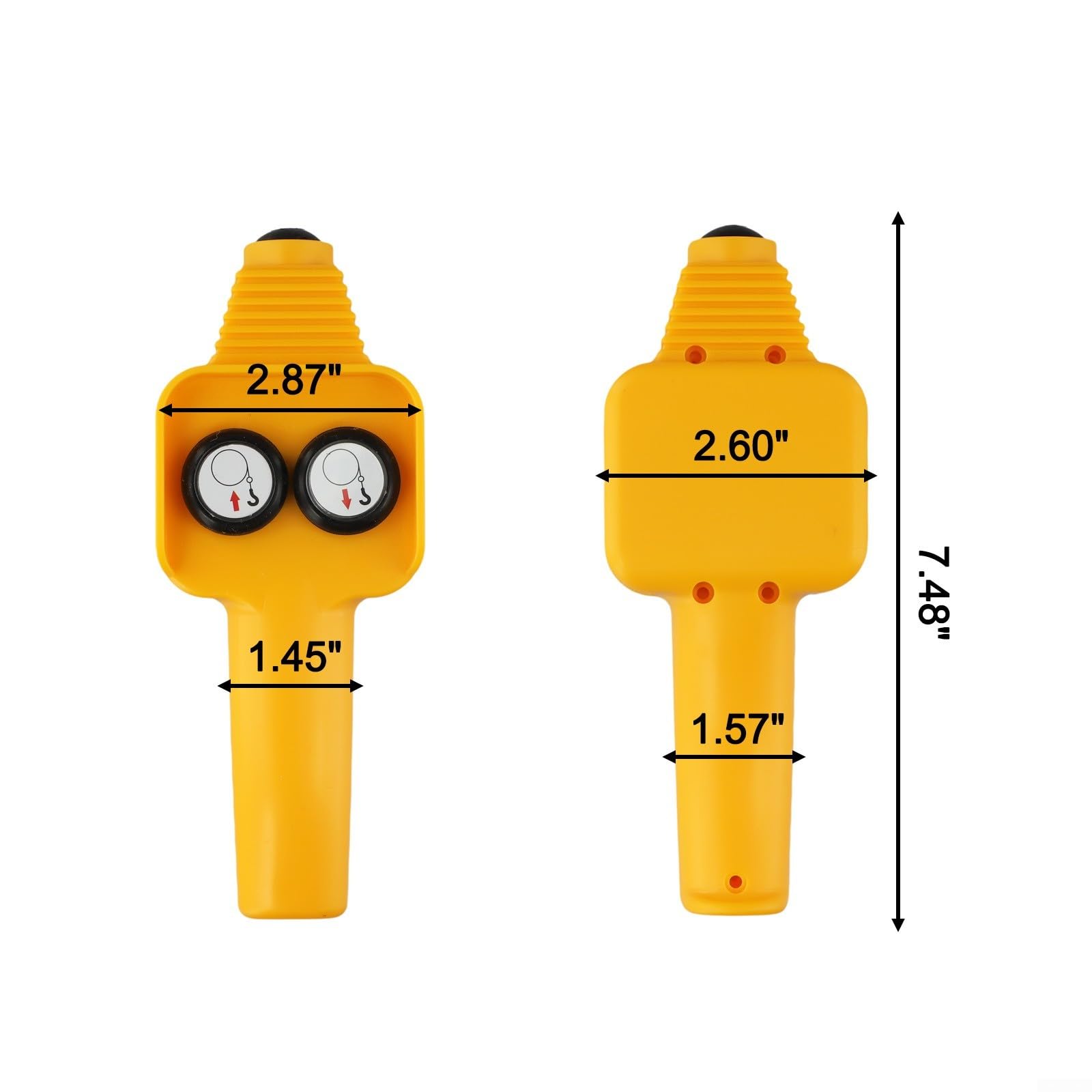 Winch Controller, Electric Winch Control 12V Push Button Remote Controller For 1500-5000lb Winches, Winch Hand-held Control Replacement(Without Wire)