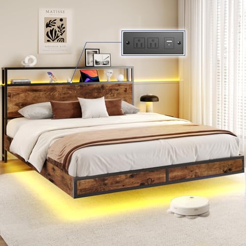 Lifezone LF24-458-QFE Floating Queen Bed Frame cover