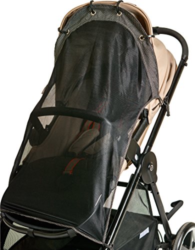 Sun Shade for Strollers (Long). Universal Adjustable SPF 30+ Sunshade with See Through. Your Baby Will See The World and Will Be Protected. by IntiMom