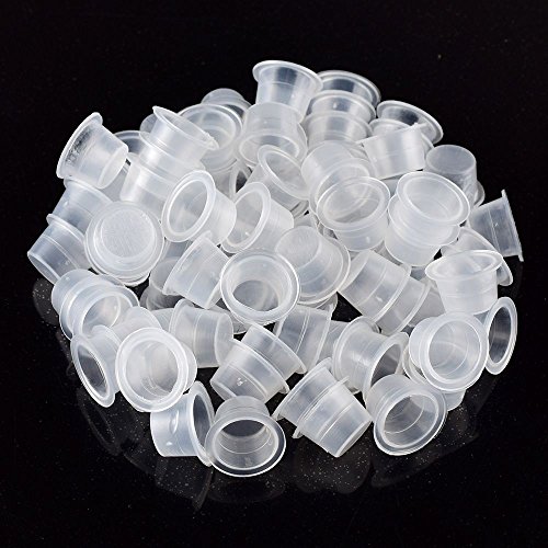 Tattoo Ink Caps Large - 1000PCS Disposable Tattoo Ink Cups Tattoo Caps Cups Pigment Ink Caps for Tattooing, Tattoo Ink, Tattoo Machines, Tattoo Supplies, Tattoo Kits