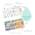 Infantino Color Reveal Bath Book, Baby & Toddler Water Reveal Book for Bath Time Fun, Ocean Theme, Mess-Free, Soft EVA Plastic, Reusable Color-Changing Pages