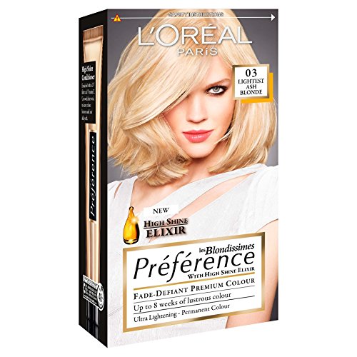 Coloration L'Oréal Paris Preference 03 Blond cendré clair teinture cheveux durable x3