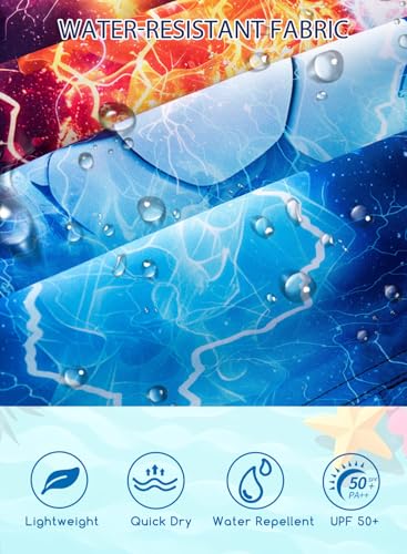 Lovekider 5-16 Years Boys Swim Trunks with Compression Liner Waterproof Quick Dry Swimwear Bathing Suits4