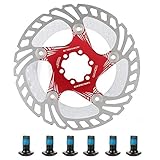rotor 180mm con tornillos ALTO RENDIMIENTO: la forma del disco garantiza una buena disipación del calor en las sesiones de frenado intensas, lo que reduce el desvanecimiento de los frenos, la deformación y garantiza la longevidad del rotor.