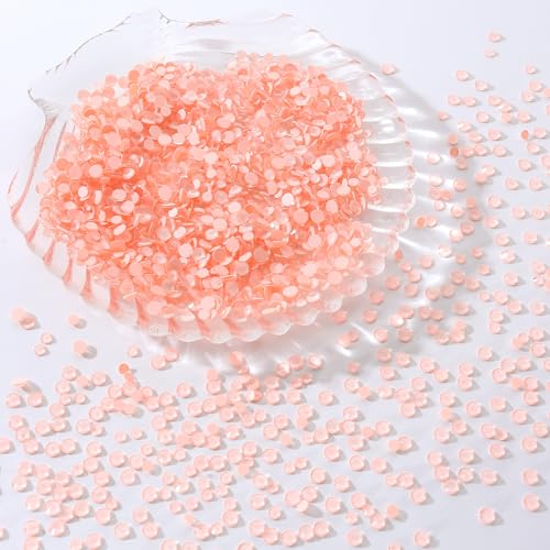 Image of Mocha Lt.red Flatback Rhinestones, Glass Rhinestones for Nail Art and Craft, Glue Fix, Loose Crystal Gemstones(Mocha Lt.red, SS6, 1440pcs, 1.9-2.0mm)