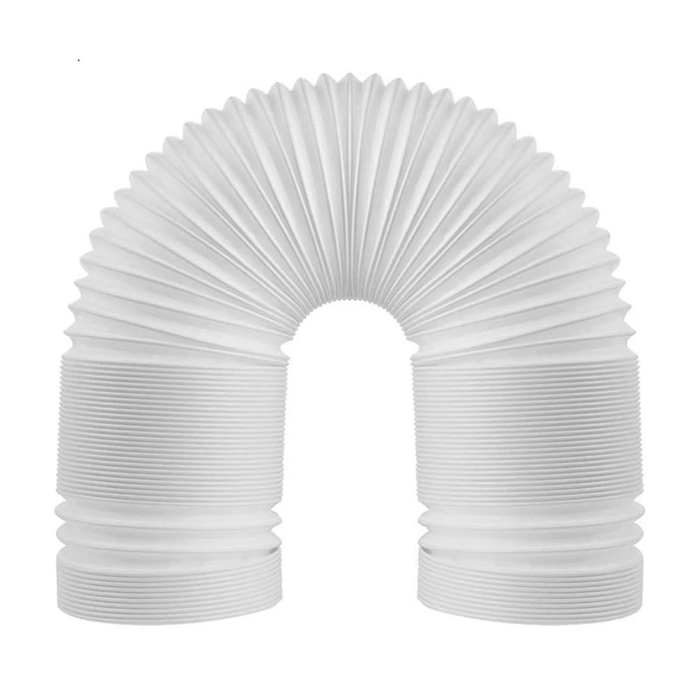 Universal Duct Extension Pipe Telescopic Flexible Air Conditioner Exhaust Hose Accessories Vent for Mobile Conditioning All Weather Protection(130mmx1.5m)