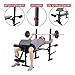 Body Champ Standard Weight Bench with Butterfly and Preacher Curl, Incline/Flat Adjustable BCB580