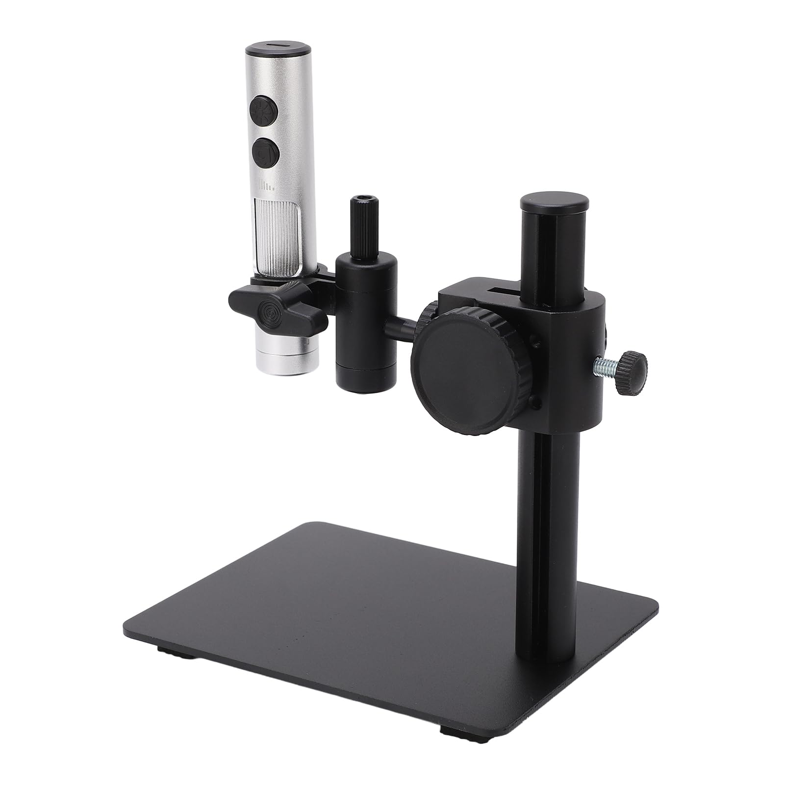FTVOGUE Digitales Mikroskop, USB-Mikroskop mit 12 MP, 3840 X 3104 Auflösung, Aluminiumlegierungslinse, 4 LED-Frontlicht, Typ C, für PCB-Münzschmuck, Hautbeobachtung