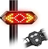 Streak Bike Scooter Turn Signal 5 Different Lights Rechargeable Rear LED Warning Light Remote Control