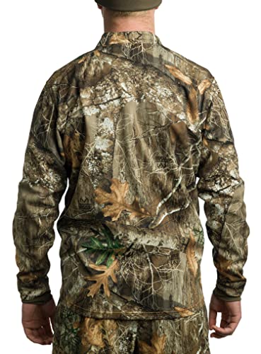 ScentLok Camo Hunting Jacket for Men - Savanna Aero Crosshair Lightweight Gear (Realtree Edge, X-Large)