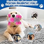 loncoldy Plush Chew Toys for Large Dogs, Tough Crinkle Stuffed Animal Squeaky Interactive Toys for Small Medium Large Dogs, Keep Them Busy, Big Pet Toys - Image 4