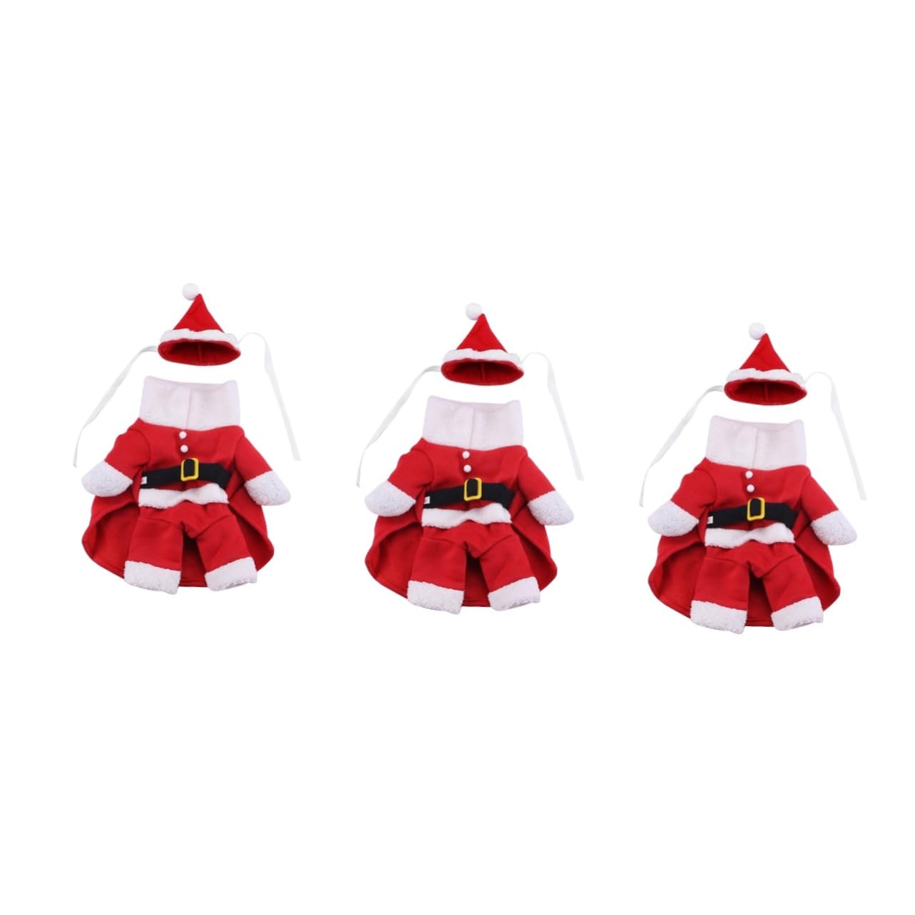 HMJGDHX 3 Pezzi Cappotto in Piedi di Natale Costume per Animali Domestici Divertenti Vestiti Cosplay per Cucciolo di Cane Xl Vestiti per Cani Costume da Festa per Animali Domestici Vestito Operato per