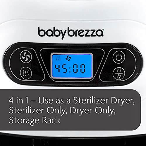 Baby Brezza Bottle & Breast Pump Sterilizer Dryer – Electric Steam Sterilizer Machine For Plastic & Glass Bottles, Pump Parts, Pacifiers, Breast Pump Parts – Universal Fit #TOP4