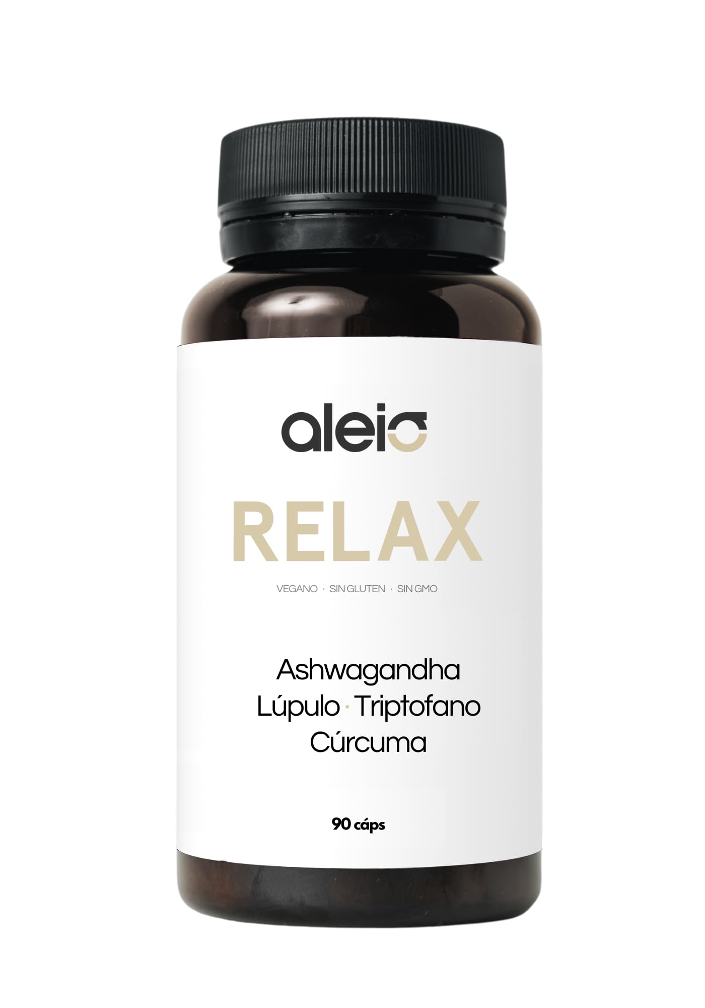 Ashwagandha capsulas - Potente Relajante y restaurador del sueño - Lupulo Triptofano Curcuma con Pimienta Negra - Pastillas restauradoras para Descanasar y dormir bién