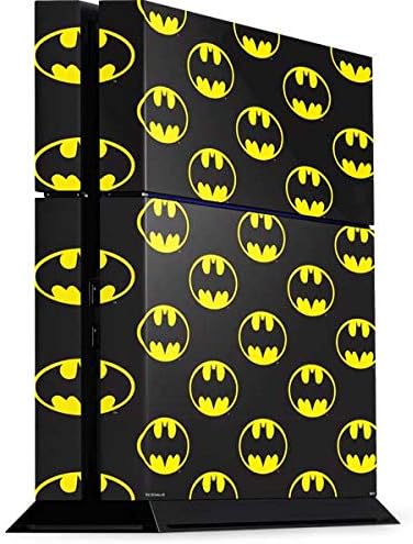 Skinit Decal Gaming Skin for PS4 Console - Officially Licensed Warner Bros Batman Logo All Over Print Design