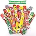TUPARKA 45 PCS Christmas Slap Bracelets Slap Wrist Bands with Santa Claus Snowman Christmas Tree Patterns for Kids Christmas Party Bag Fillers Favours Holiday Goodie Bag Little Toys (45 Pcs)