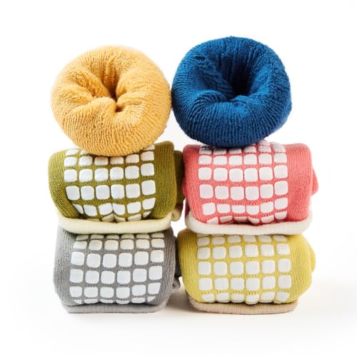 Belsmi Baby Socks Anti Slip Toddler Kids Ankle Crew Socks with Grips Long Stocking Thick Warm Thick Cotton Winter Socks2