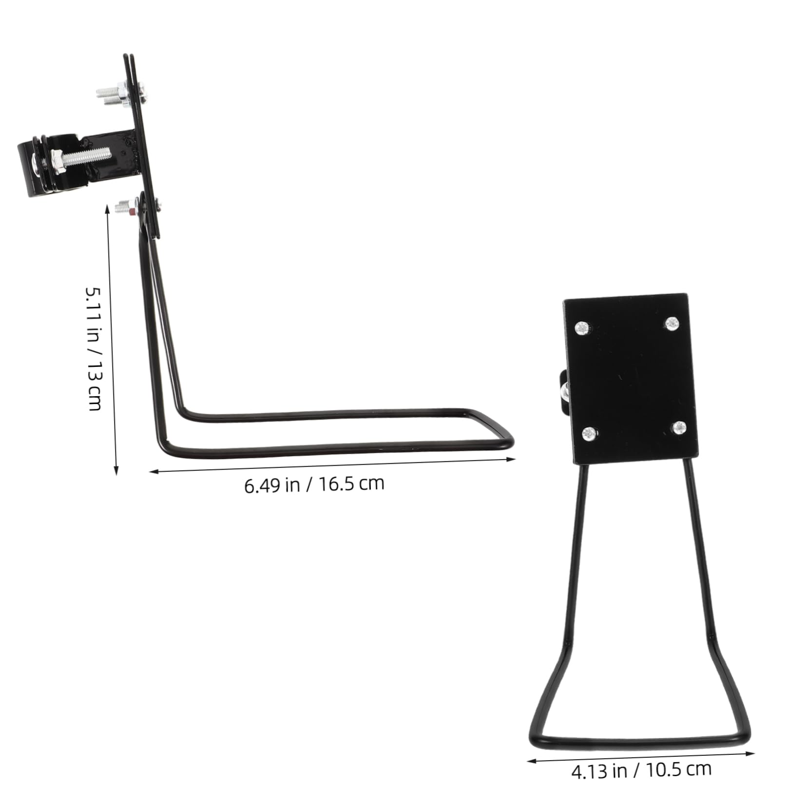 Happyyami 1Set Professional Bike Basket Holder Durable Front Rack for Mountain Bikes Easy to Install Lightweight Design Suitable for Various Bike Types Strong Load Bearing Capacity