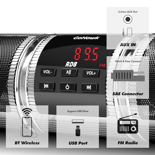 GoHawk Bluetooth Waterproof Audio System