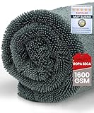 Ivality® Toalla de Microfibra Absorbente de 40 x 40 cm, paño seco para el Cuidado de la Moto y el Coche