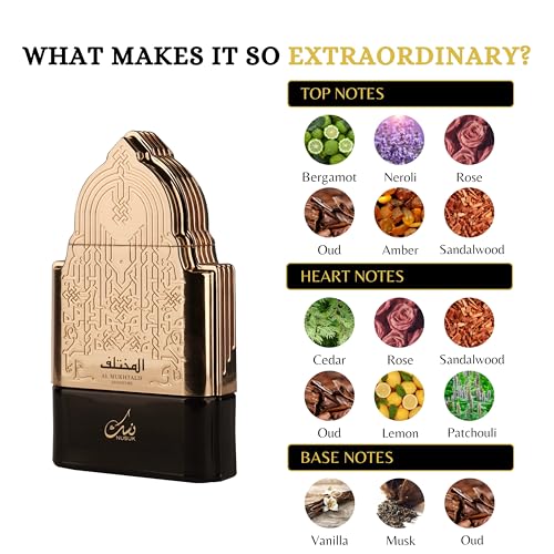 Image of Nusuk Al Mukhtalif Signature Extrait De Parfum for Men | Long Lasting Luxury Perfume | Bold Sophisticated Masculine Fragrance | 100ml