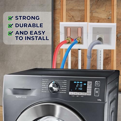 Boîte de sortie double pour machine à laver 1/2 Pex ABS - 7