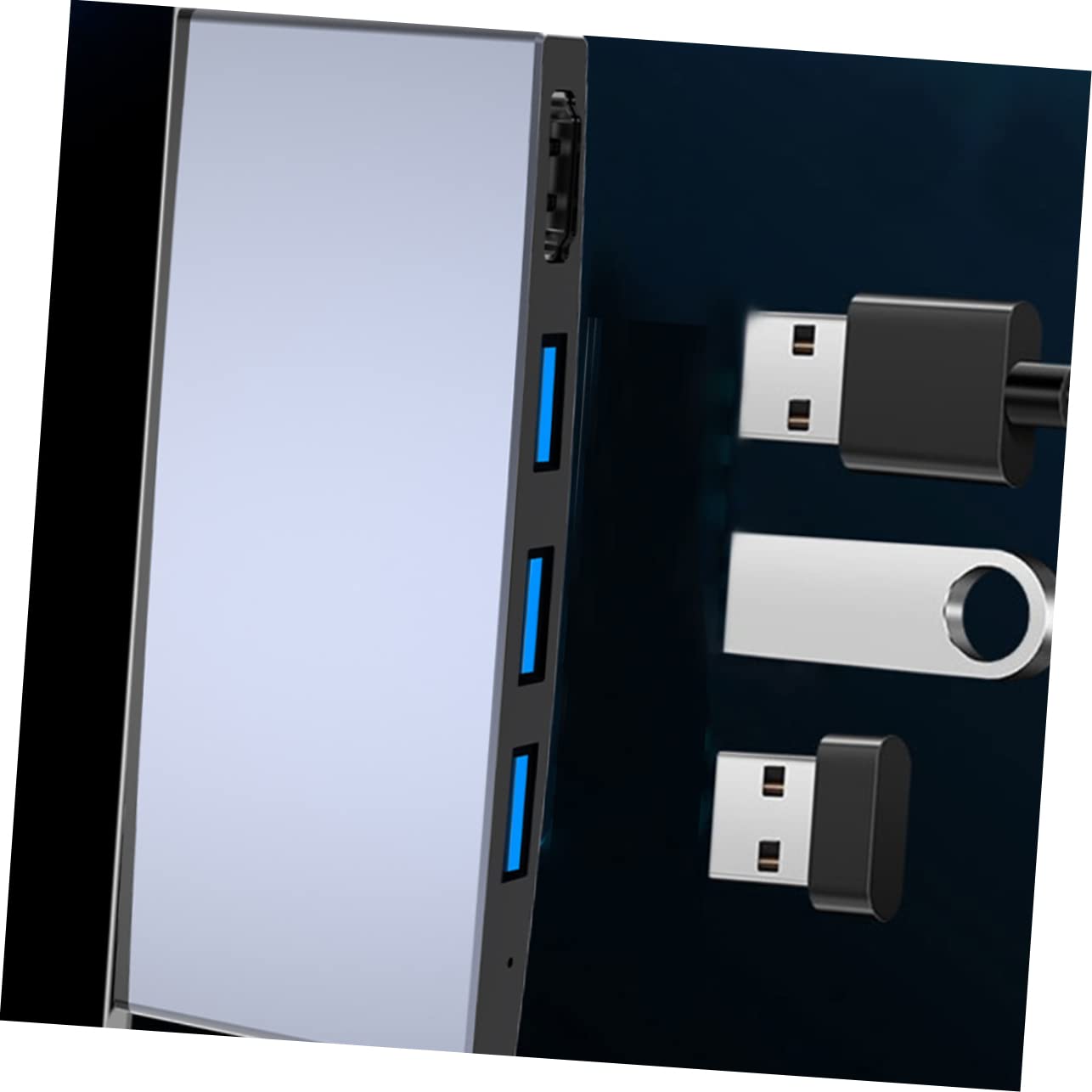 Lurrose Hub USB Dati Hub Supporto Portatile per Computer Portatile per Computer Accessori