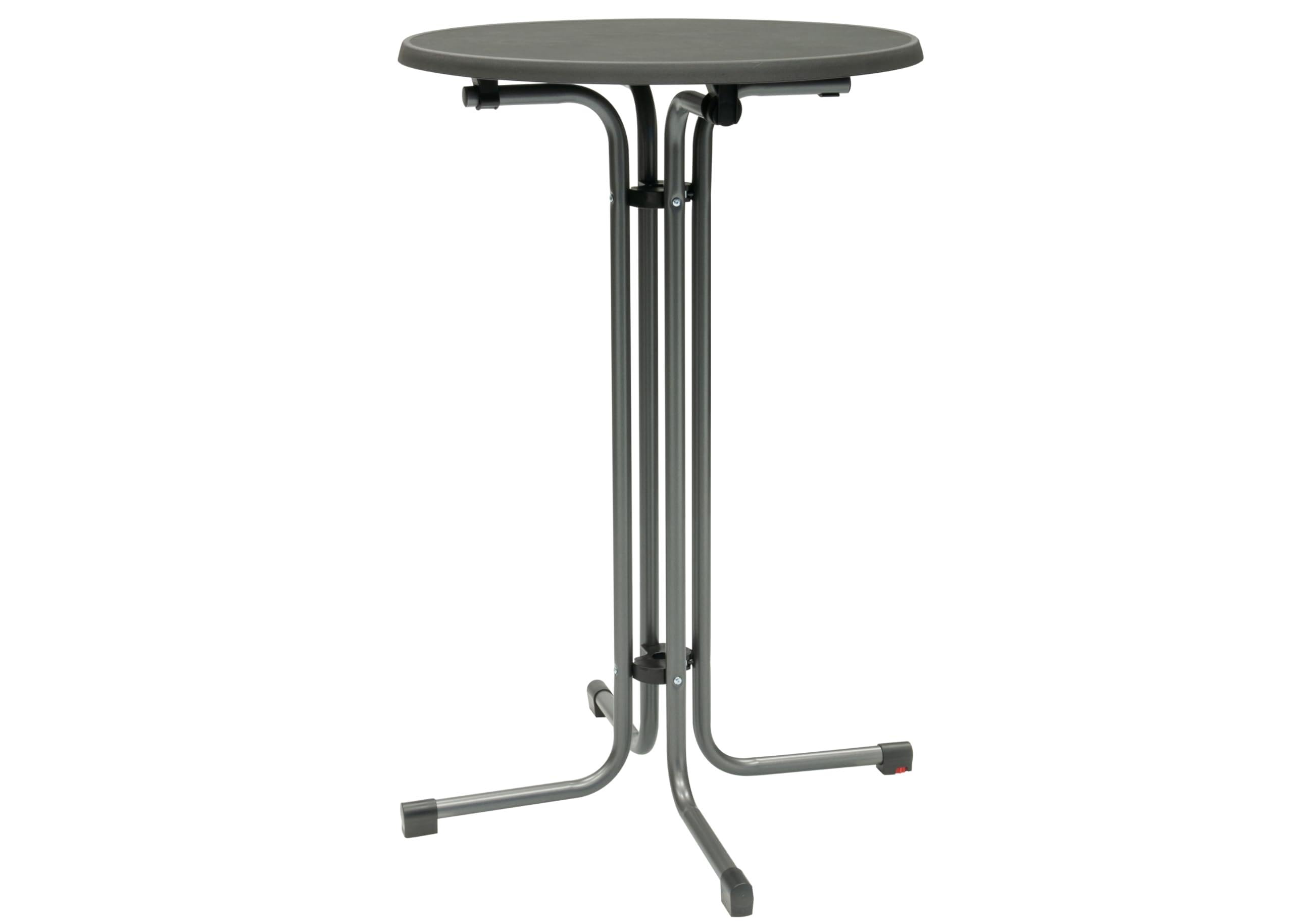 MFG Stehtisch d=70 cm, klappbar, anthrazit/Schiefer