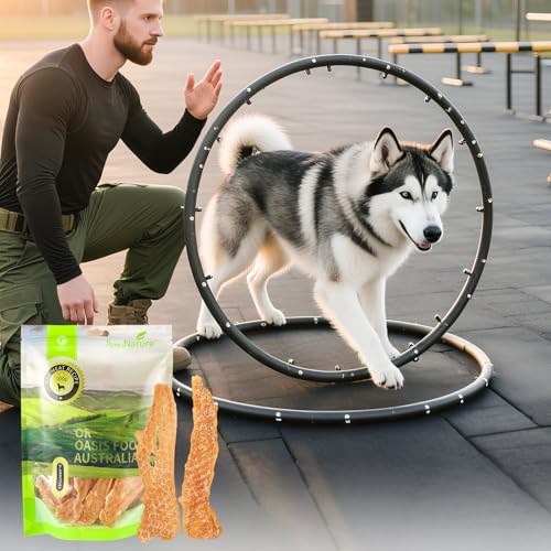 Hühnchen-Jerky-Hundesnacks, hergestellt aus 100% echter Hühnerbrust, Hundetrainingssnacks zum Kauen, gesunde Snacks, proteinreich, gesund und leicht verdaulich