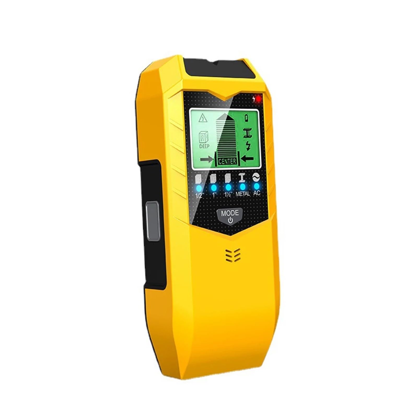 5 W 1 Elektroniczny Wykrywacz Ścian Wielofunkcyjny Ręczny Wykrywacz Metali Stud Wykrywacz Drewna Elektroniczny Przyrząd Pomiarowy Wygodny W UżYciu(Yellow)