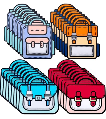 Image of VRB Dec Aluminum 48pcs Foil Guddy bags, return gift bags for kids birthday, Happy Birthday Party Return Gift Bags For Boys and Girls, Colorful Gift Bags (48 Pcs School Bag), Multicolor