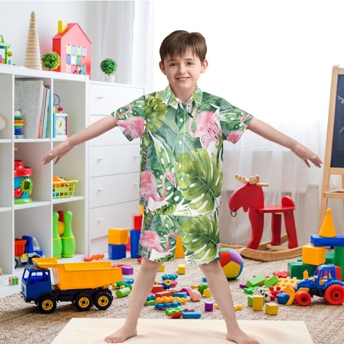 Image of visesunny Little Boys Short Sleeve T-Shirt Beach Shirts for kids children Casual Shorts Set Summer Clothes Outfits