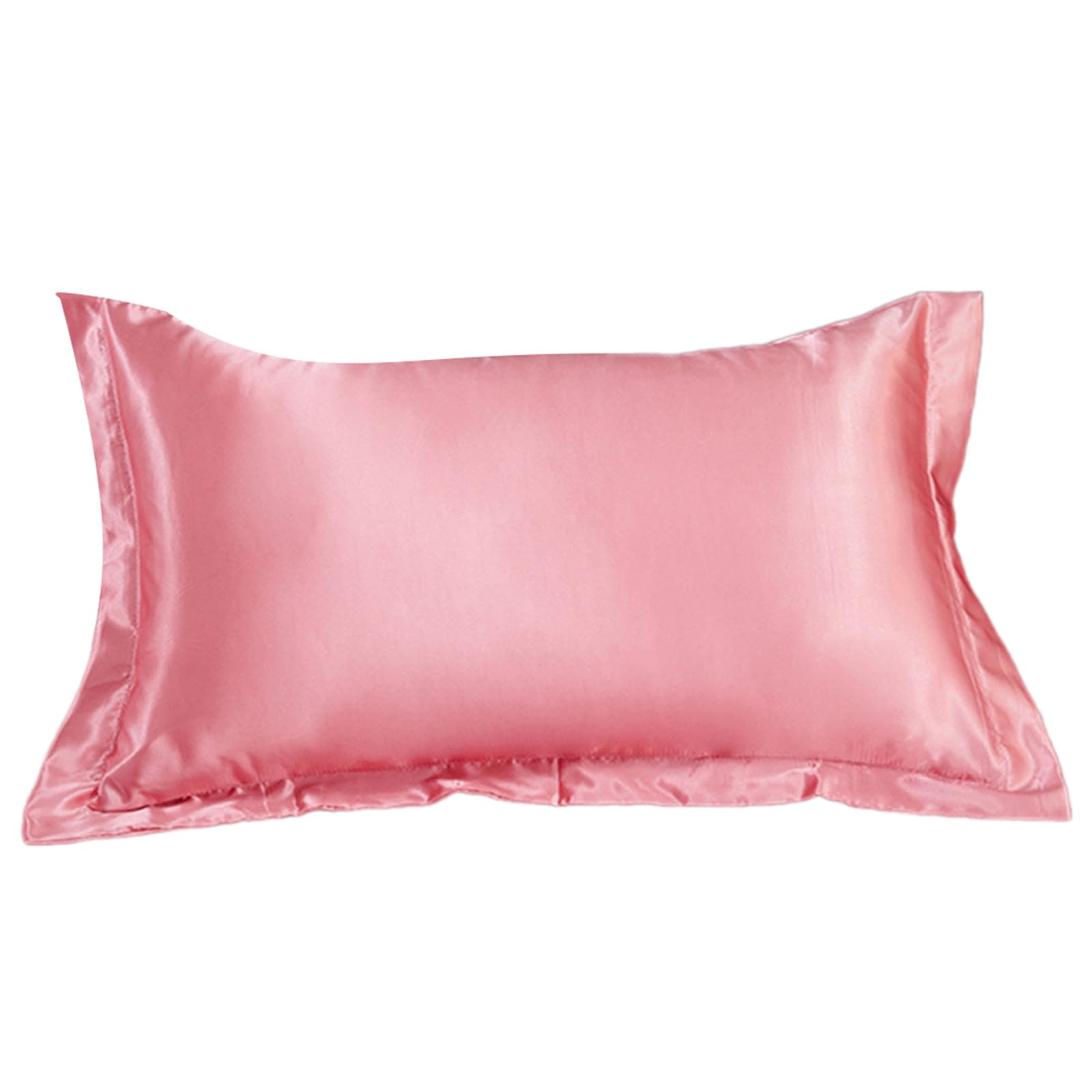 Pillow Case Simulated Silk Pillowcase Sleeve Durability Colorfast Invisible Zippered Pattern Easy Removal Breathable Pillow Sleeve