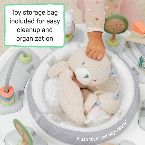 Ingenuity Spring & Sprout 2-in-1 Baby Activity Center Jumper and Table with Infant Toys - Ages 6 Months +, First Forest - image 7