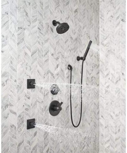 Miniatura 5 de Delta Faucet Trinsic - Kit de moldura desviadora de bronce aceitado de 6 ajustes, kit de válvula de desviación, desviador de ducha de bronce, bronce