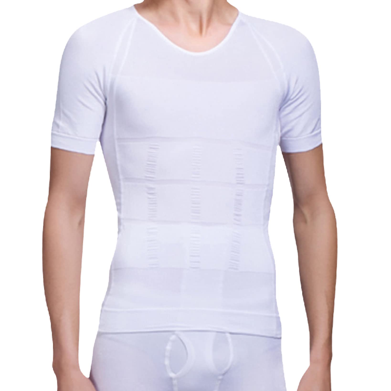 WBYSFR Hi Compression Shapewear Tank Tank dla mężczyzn, Elastyczna koszula z krótkim rękawem - Trening