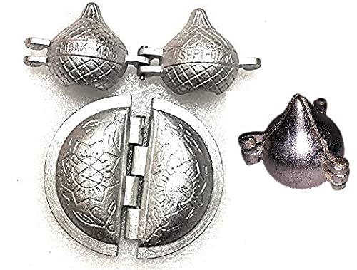 Modak Formen Aus Aluminium - Set Mit 3 Backformen Für Indische Süßigkeiten