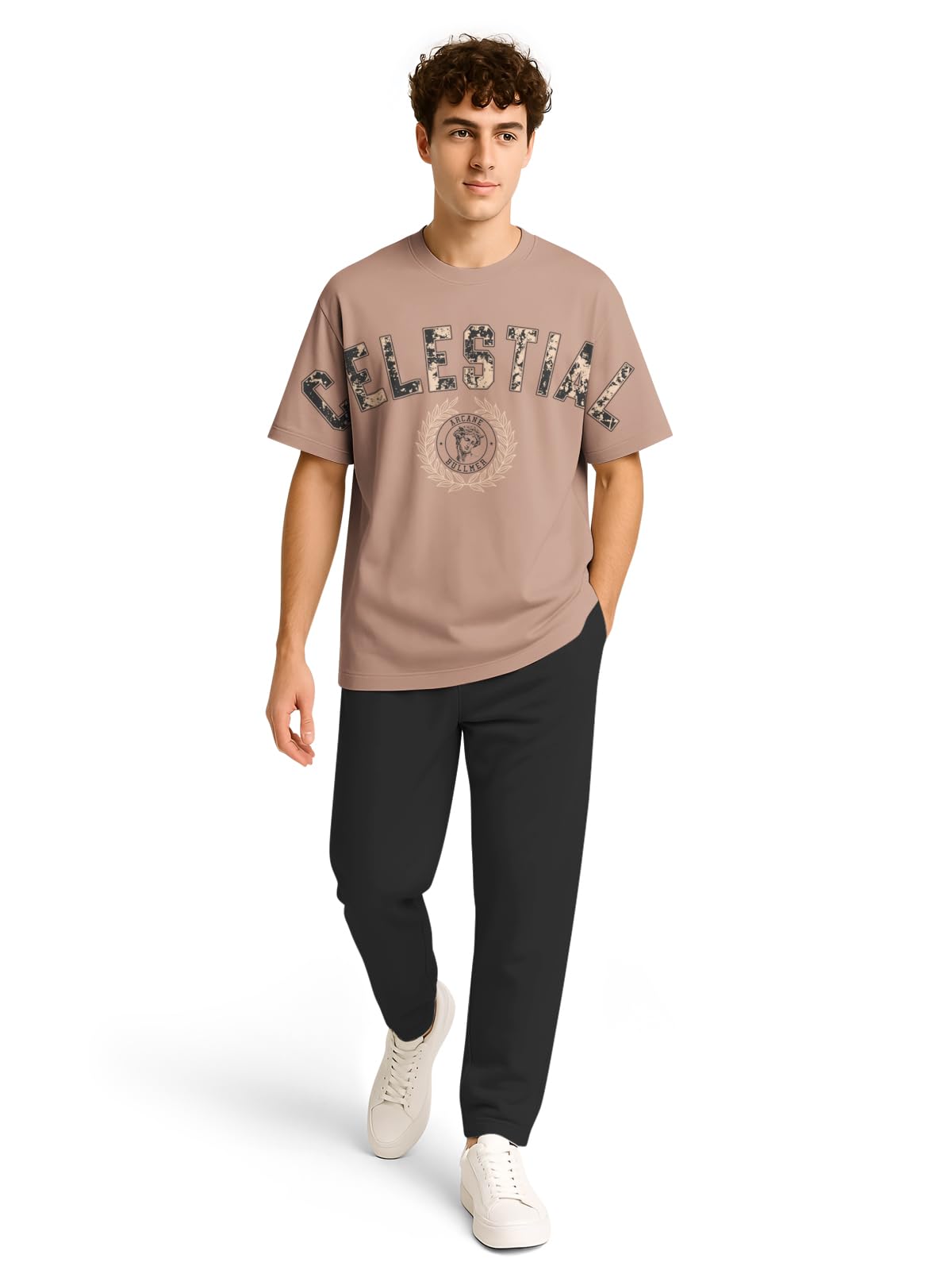 Trendy Co-ords with Oversized T-Shirt & Pants Clothing set for Men | Cotton Blend Cord Set for Men