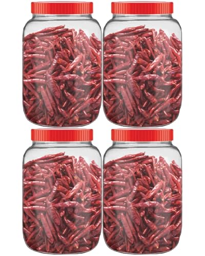 Image of GLASS BAR 6000 ML big size Glass Storage Jar with Lids - 6000 ML Jars Glass Kitchen Containers