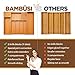Bambüsi Drawer Organizer - Expandable Kitchen for Utensils, Cutlery, and Silverware (Utensils Utensil)