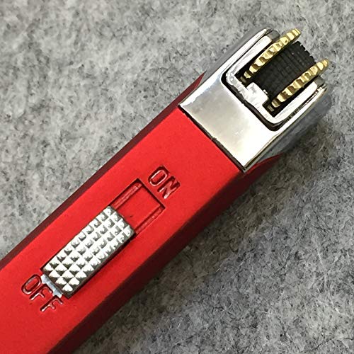 Encendedor de mechero metálico rojo con llama de jet a prueba de viento pack 2 miniatura 7