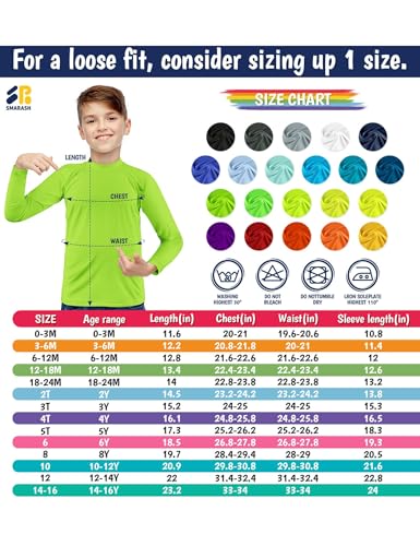 Image of Boys Rash Guard Swim Shirts Long Sleeve UPF 50+ Swimwear Toddler Kids Sun Protection SPF Water Surfing Swimming Shirts 0-16Y