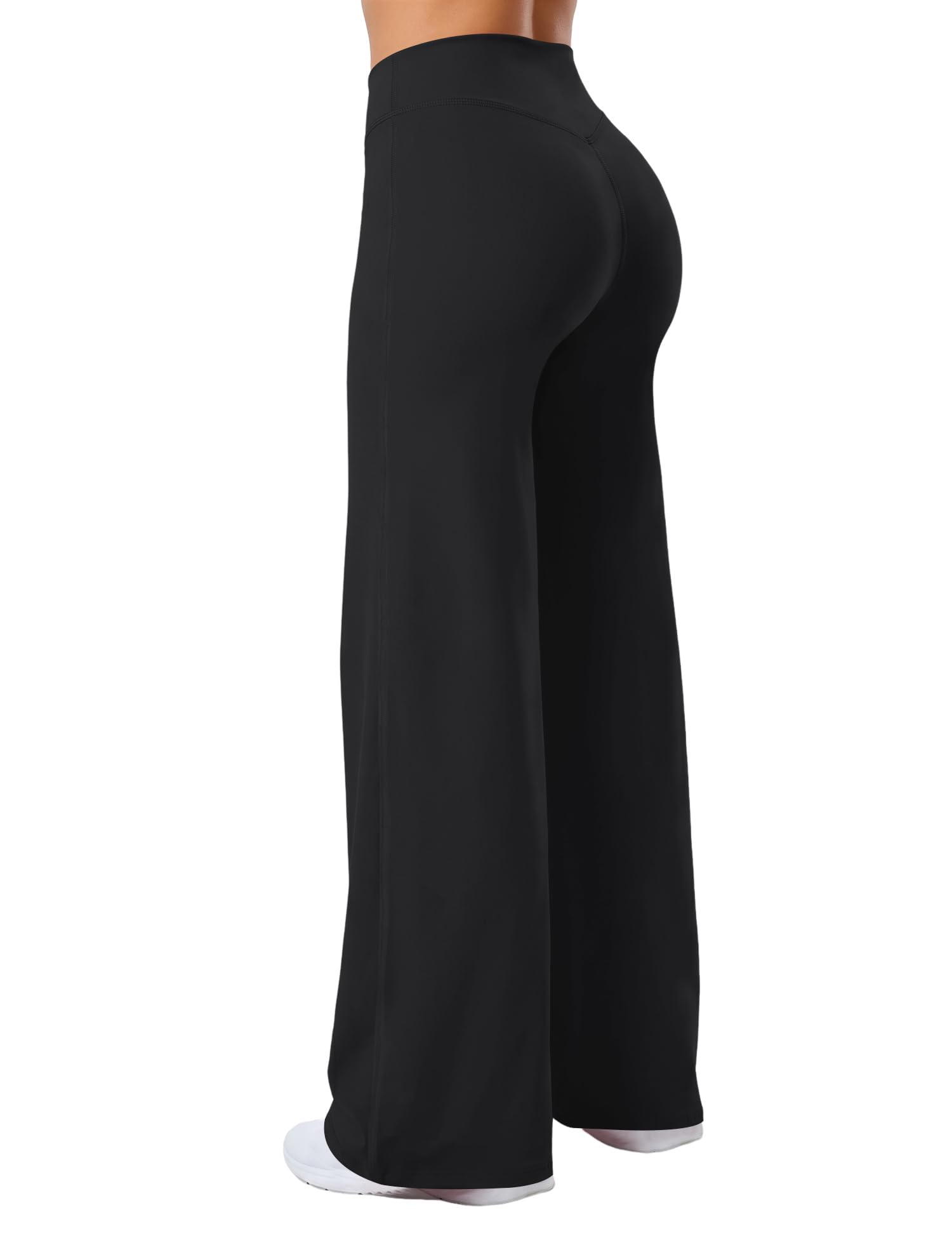 Rapbin Straight Leggings Damen Hohe Taille Flared Yogahose Scrunch Blickdicht Bauchkontrolle Schlaghose Sporthose für Gym Yoga
