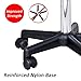 HOMCOM Rolling Saddle Stool, Swivel Salon Chair, Ergonomic Faux Leather Stool, Adjustable Height with Wheels for Spa, Salon, Massage, Office, Black