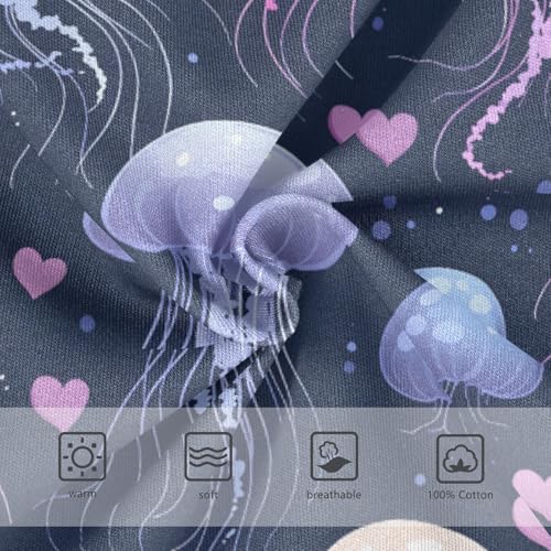 Boys' Exclusive Briefs Toddler Underwear 95% Combed Cotton Boxerbriefs 2T Jellyfish Hearts Pattern3