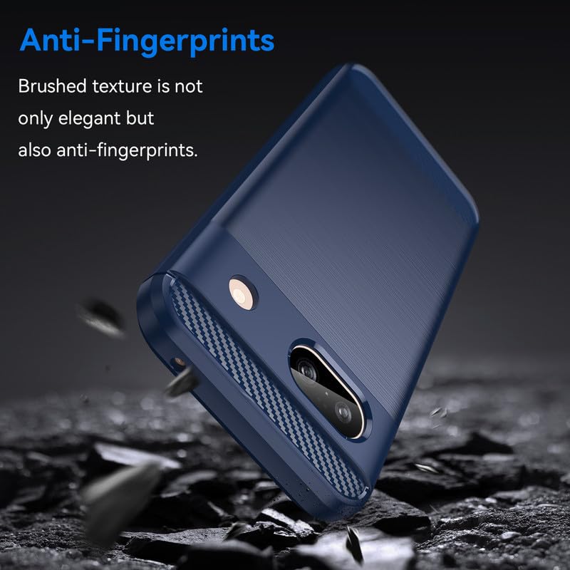 Image of Basic Case for Google Pixel 8A (Carbon Fibre Blue)