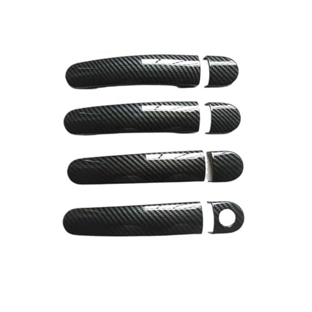 FLBZBLKASL Car Door Handle Cover Trim for SEAT for Ibiza 6J Mk4, 6L Mk3, & for Cupra 2004-2010 Accessories Right Handle