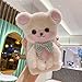 Funda para teléfono con muñeco de Oso de Peluche de Dibujos Animados de Invierno 3D para iPhone 11 Pro MAX X XR XS 7 8 Plus SE 2020 Funda Bonita para iPhone 11, 2, para iPhone 11